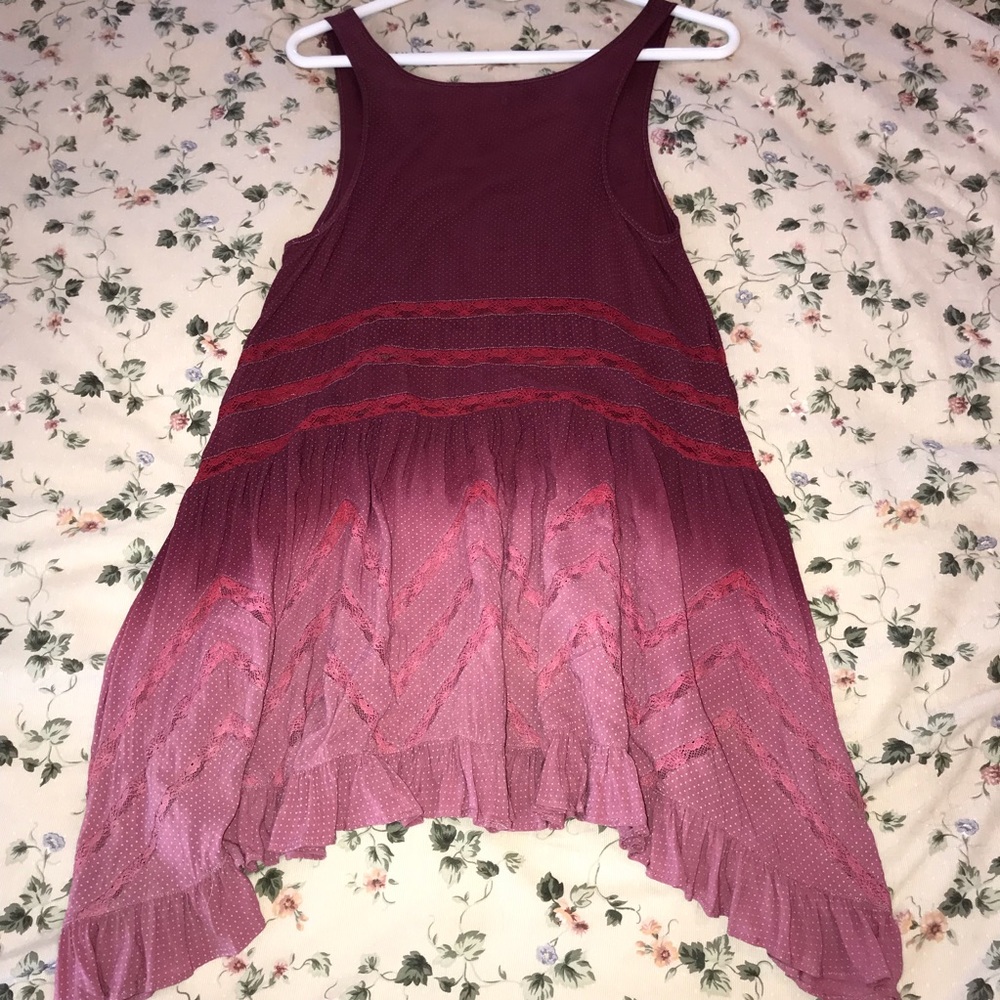 Voile and Lace Trapeze Slip Ombre Ombré Custom Dye - Picture 3 of 8